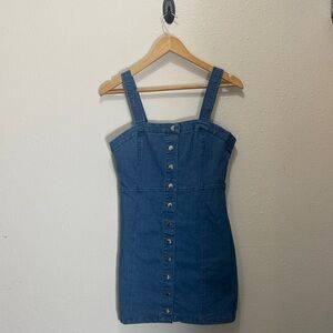 Rue 21 Denim Button-Down Dress, Size S
